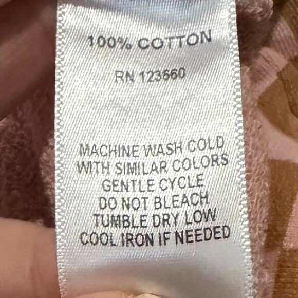 Splits59 Tilda Crewneck Sweater XS Plaid Pink Orange Checkered Loungewear NWT - Picture 8 of 8